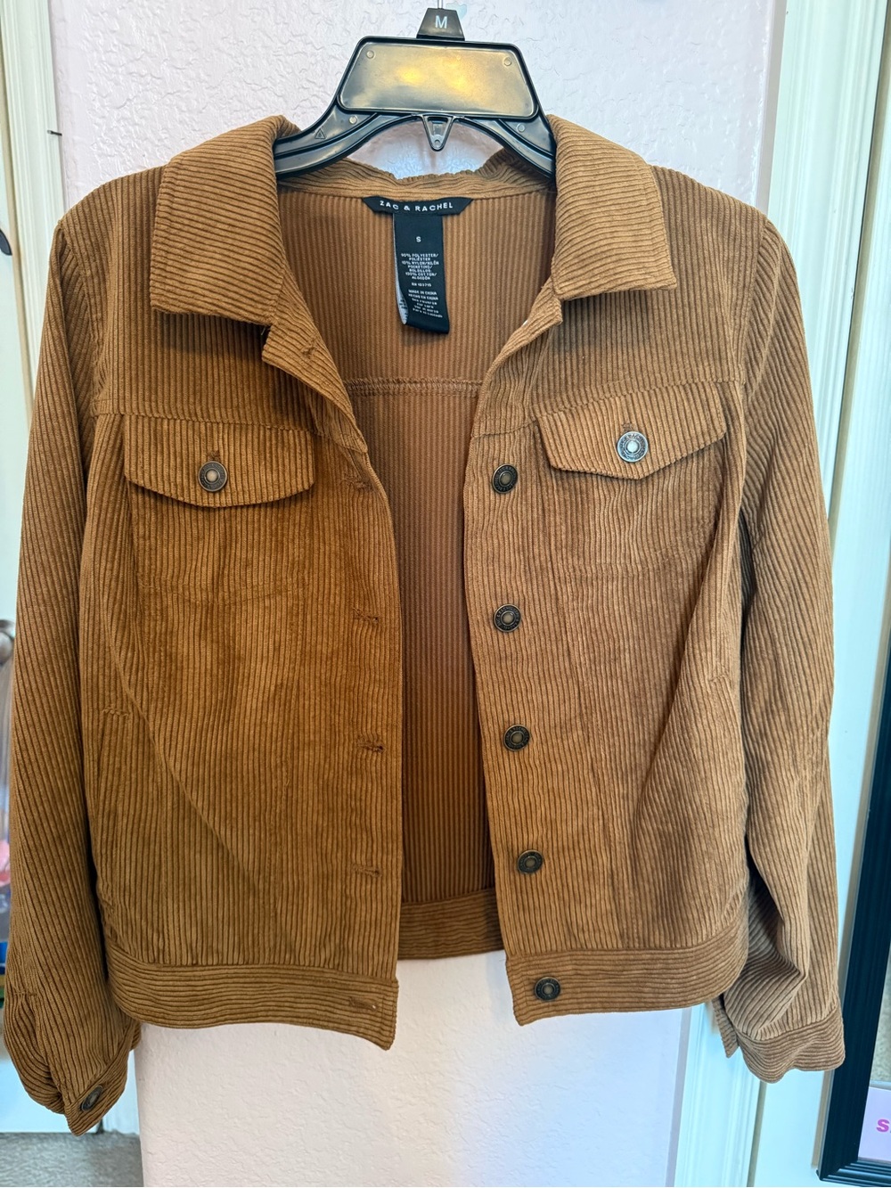 Zac & Rachel Brown Corduroy Button Jacket